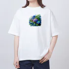 VeiledSageの紫陽花の饗宴 Oversized T-Shirt