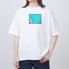 『シャイガール・シャイボーイ』SHOPのシャイガール・シャイボーイ（ターコイズ） Oversized T-Shirt