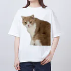 Mashlyのマシロくん猫グッズ オーバーサイズTシャツ