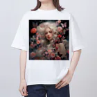 AQUAMETAVERSEの花と美女　なでしこ1478 オーバーサイズTシャツ