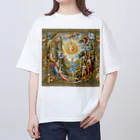 Qten369の絵画をモチーフ Oversized T-Shirt