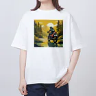 shime_savaの旅するバイカー Oversized T-Shirt