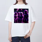 LUF_jpsのPurples オーバーサイズTシャツ