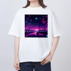 LUF_jpsのPurple sunset オーバーサイズTシャツ