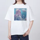 peek25のクラゲみたいなAIロボット Oversized T-Shirt