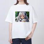 巫女スタぐらむのだっこされる神様 Oversized T-Shirt