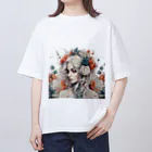 Unique Existenceのhorde of flowers オーバーサイズTシャツ