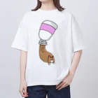 咲川マイゴのチューブわんこ オーバーサイズTシャツ