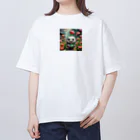 AI妖怪大図鑑のチューリップ妖怪　ファミラ Oversized T-Shirt