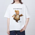 なかおば亭の太っていてもウエイトレス オーバーサイズTシャツ