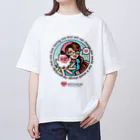 Cody the LovebirdのChubby Bird Birdhism Oversized T-Shirt