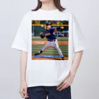 高校野球ユーチューバー「アルプス放送席のヒロちゃん」のグッズショップのアルプス放送席のヒロちゃんの完全オリジナルグッズ Oversized T-Shirt
