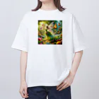 yukie8139の妖精と蝶々 オーバーサイズTシャツ