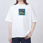 ganeshaのおもちゃの潜水艦でかわいいゴリラに出会おう オーバーサイズTシャツ