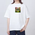 JAMnano1837の猫 in 花園 Oversized T-Shirt