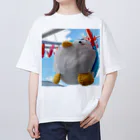 福井かほの干されてしまった 毛玉のペンギンぬいぐるみ オーバーサイズTシャツ