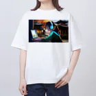 Nodoka Silence Library - WEB SHOPのTyping Girl オーバーサイズTシャツ