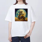 shime_savaの月面バイク乗り オーバーサイズTシャツ