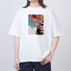 AQUAMETAVERSEの鯉のぼりを操る男の子　ラフルール　1859 Oversized T-Shirt