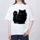 しょっぷトミィの黒猫 オーバーサイズTシャツ