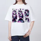 momonekokoのユニコーンGIRL オーバーサイズTシャツ