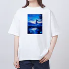 AQUAMETAVERSEの贅沢な夕暮れのひと時を貴女に　Hime  2530 Oversized T-Shirt