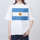 お絵かき屋さんのアルゼンチンの国旗 Oversized T-Shirt