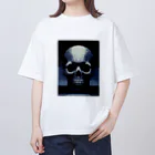 madaga-skullのドットスカル オーバーサイズTシャツ