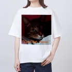 yuo1040yamato Soraの"cute. Cat. Ponta!" Oversized T-Shirt