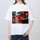 HokutoKenのチャイナ服少女 Oversized T-Shirt