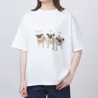 hisakonのpug pug pug Oversized T-Shirt