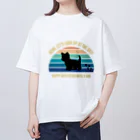 dreamy-designのわんちゃん　ヨークシャテリア オーバーサイズTシャツ