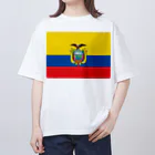 お絵かき屋さんのエクアドルの国旗 オーバーサイズTシャツ