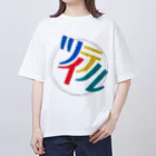 ぴのWORKSのツイテルローキョー（ロゴ） オーバーサイズTシャツ