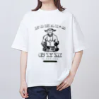 ムキムキ夫婦のアメリカ日記のYOKAI'S GYM チチダシワラシ【3pin radio_FUJI x MKMK22】 オーバーサイズTシャツ