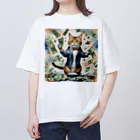 なむねこの猫社長 オーバーサイズTシャツ