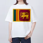 お絵かき屋さんのスリランカの国旗 オーバーサイズTシャツ