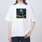 Enchanted Charm EmporiumのMoonbeam Kitty ("ムーンビームキティ") オーバーサイズTシャツ