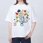 KILIKOStudiosの虹が出る東京切子　エメラルド Oversized T-Shirt