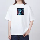 T_yama0429のサムライ Oversized T-Shirt