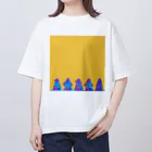 犬米おかかのトウキョウ・ヘッドホン・カラーズ (オーバーサイズTシャツ-シルエットVer.) Oversized T-Shirt