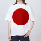 お絵かき屋さんの日本の国旗 Oversized T-Shirt