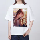 AQUAMETAVERSEの少女の恋思い　なでしこ1478 Oversized T-Shirt