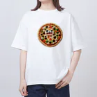 AI妖怪大図鑑のピザ妖怪　ラザピー Oversized T-Shirt