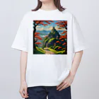 samenoa81の紅葉と景色のいい丘 オーバーサイズTシャツ