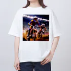 Bikers' Galleryのチャンピオンライド：モトクロスアクション Oversized T-Shirt