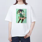 のだまクリエイターズらぼの緑ちゃん オーバーサイズTシャツ