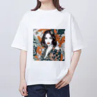 kanasarinoの大人かわいい女性パート２ オーバーサイズTシャツ