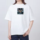 syuurviveの宇宙飛行士の戯れ オーバーサイズTシャツ