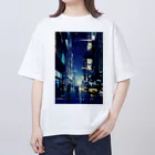 Blue planetのvol.2 青い街 オーバーサイズTシャツ